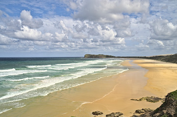 Beach on Frazer Island during the day