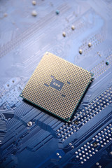 Circuit board. Technology background. Central Computer Processors CPU concept. Motherboard digital...