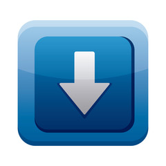 arrow download app button menu isolated icon