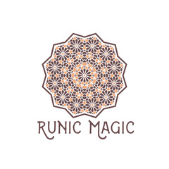 Oriental Geometric Star Symbol