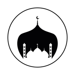 monochrome taj mahal ramadan kareem decoration