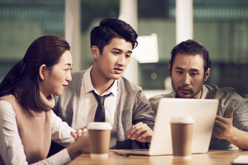 young asian business people meeting in office