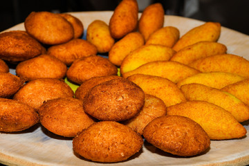 Kibbeh, also kubba Levantine dish made of bulgur