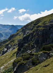 High mountain landscape on a sunny day