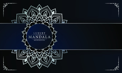 Mandala design for  Wedding card, book cover.