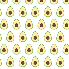 pattern with avokado