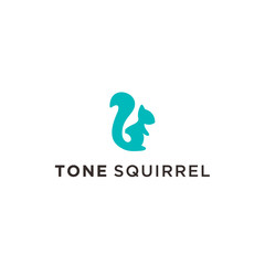 squirrel music logo icon vector designs