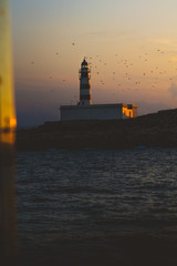 Atardecer navegando por los mares de Ibiza