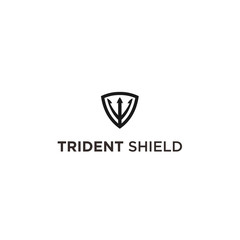 trident shield logo icon vector designs - obrazy, fototapety, plakaty