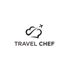 travel chef logo icon vector designs