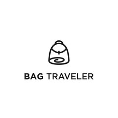 traveler bag logo icon vector designs