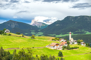 Summer landscape in Italian Dolomites. South Tyrol. Italy. Europe.