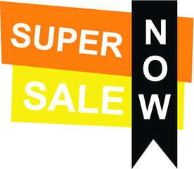 Super Sale Now Badge Design