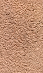 texture of crumpled brown craft paper