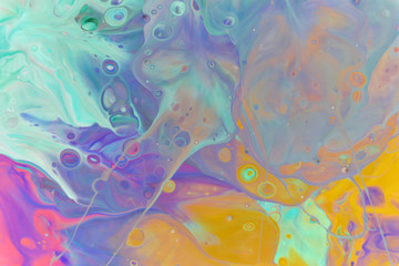 Fototapeta na wymiar watercolor abstract background with bubbles and cells.Colorful multicolor banner