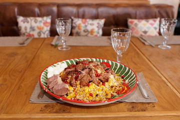 Pilaf, traditional dish of the Middle East