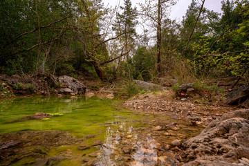 the beautiful scene of Kral havuzu (King's pool) close to Ucansu Waterfall, Serik, Antalya
