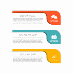 Fototapeta Infographic design template with place for your data. Vector illustration. obraz
