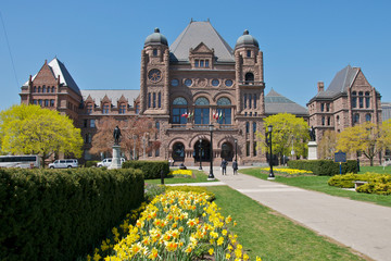 Toronto, Ontario / Canada - 05-09-2011: Legislative Assembly of Ontario - Gothic style building