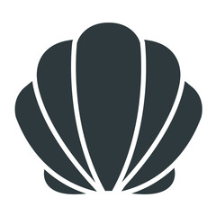 shell black icon on white background