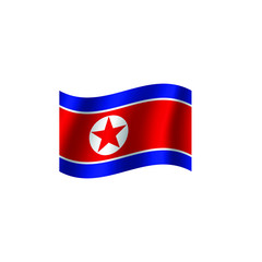 Naklejka premium North Korea flag. Nation vector North Korea flag