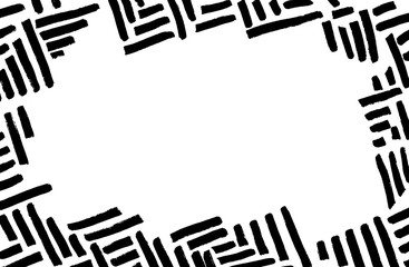 frame black and white stripes