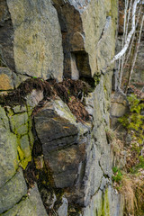 A brave wall in rocky mountains