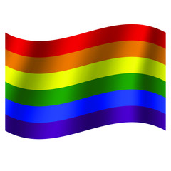 Gay vector flag or LGBT. Rainbow flag. Pride symbol. Simple vector