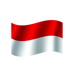 Indonesia  flag. Nation vector Indonesia   flag