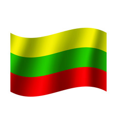 Lithuania  flag. Nation vector Lithuania  flag