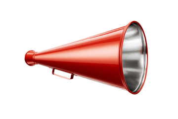 Old style red megaphone - 343481336