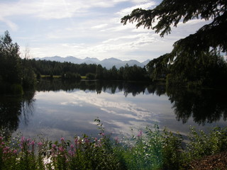 Looking toward Chugach State Park from Anchorage, AK