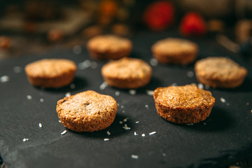 Sweet healthy dessert cookies oatmeal 