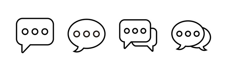 Chat icons set. Chat vector icon. Speech bubble