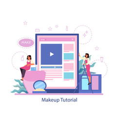 Make up online service. Online video tutorial, make up blogging.