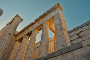 Acr&oacute;polis de Atenas, detalle, Grecia.