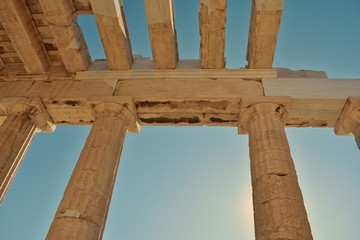 Fototapeta premium Panteón de la acrópolis de Atenas, detalle, Grecia.