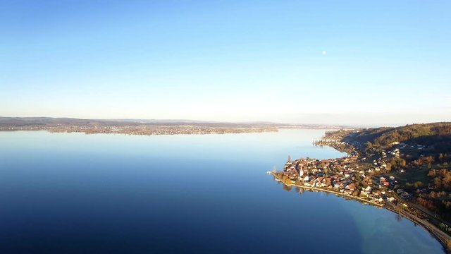 Drohnen-Aufnahme von Steckborn am Bodensee