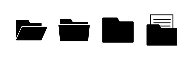 Folder Icons set. Folder and documents Icon. icon archive