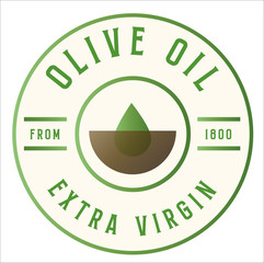 Natural olive oil, product stamp - 343494786