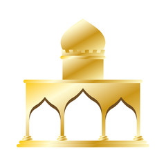 golden mosque ramadan kareem temple