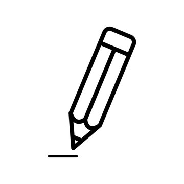 recommend clip art: Pencil line icon