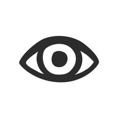 Eye Symbol - Vector Silhouette