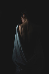 Obraz premium woman in black dress