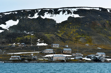 Neglected polar station on the Franz Josef Land