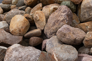 Large stones close up, natural textures, nature background.