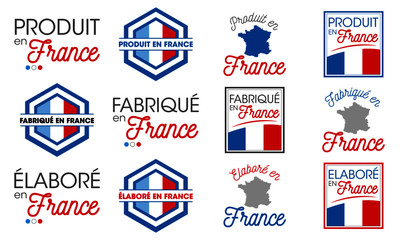 Produit - Fabriqué - Élaboré en France - Logo