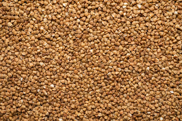A close up of a raw buckwheat