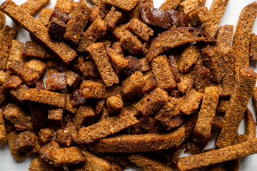 A pile of rye rusks