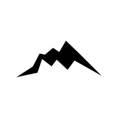 Mountain icon vector